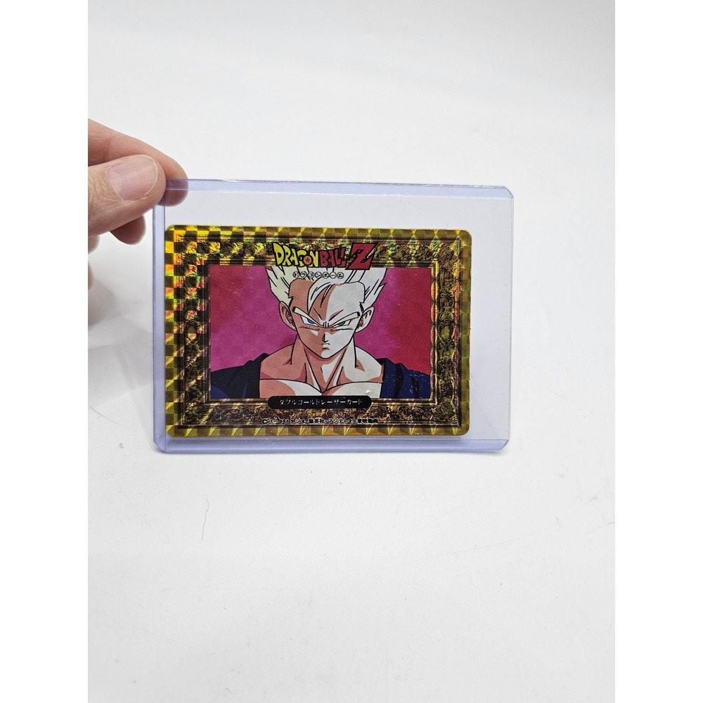 Dragon Ball Z Gohan Gold Laser Card Amada Vintage Japanese Trading Card Prism